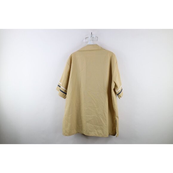 Vtg 70s Streetwear Mens XL Distressed Striped Collared Beach Button Shirt USA - Picture 11 of 13